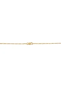1/10 ct. t.w. Diamond Cross Chain Necklace in Gold Over Silver