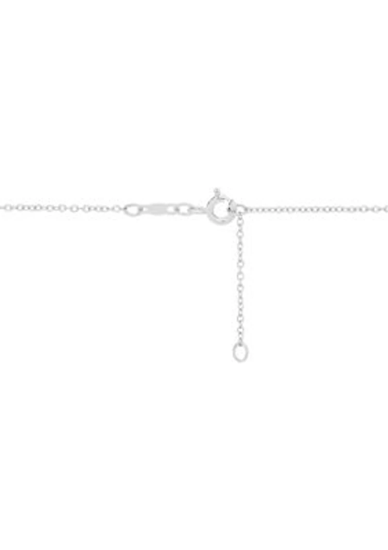 1/2 ct. t.w. Diamond Heart Necklace in Sterling Silver