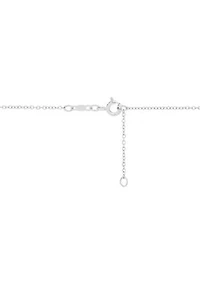 1/2 ct. t.w. Diamond Heart Necklace in Sterling Silver
