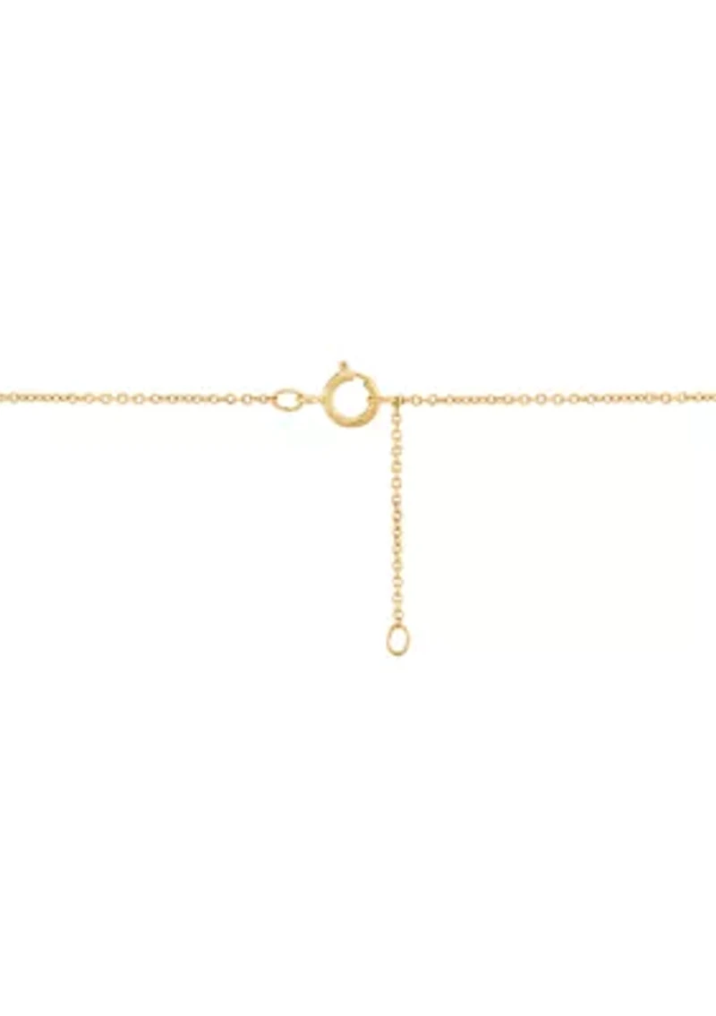 Lab Grown 1/3 ct. t.w. Diamond Necklace in 10K Yellow Gold