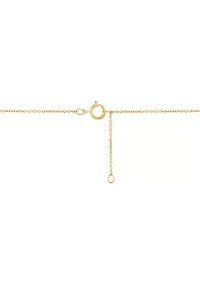 Lab Grown 1/3 ct. t.w. Diamond Necklace in 10K Yellow Gold