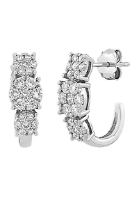 ct. t.w. Lab-Grown Diamond Earrings in Sterling Silver