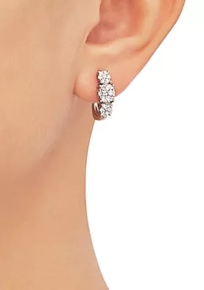 ct. t.w. Lab-Grown Diamond Earrings in Sterling Silver