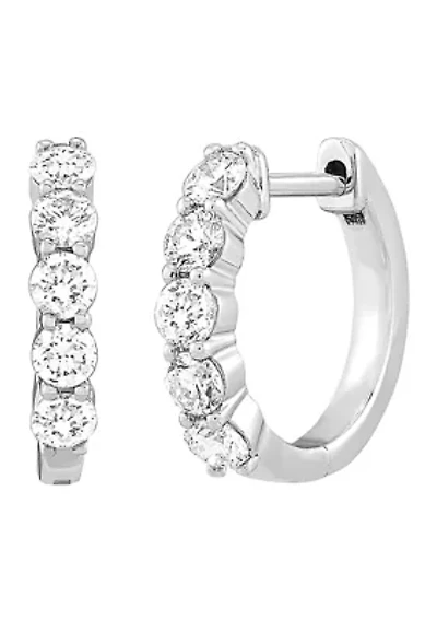 Lab Created 5/8 ct. t.w. Lab Diamond Earrings in Sterling Silver