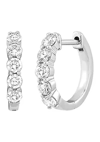 Lab Created 5/8 ct. t.w. Lab Diamond Earrings in Sterling Silver