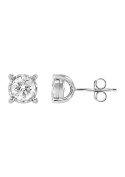 1 ct. t.w. Diamond Stud Earrings in Sterling Silver 