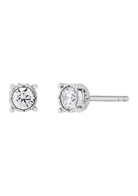 1/2 ct. t.w. Lab Grown Diamond Earrings in Sterling Silver