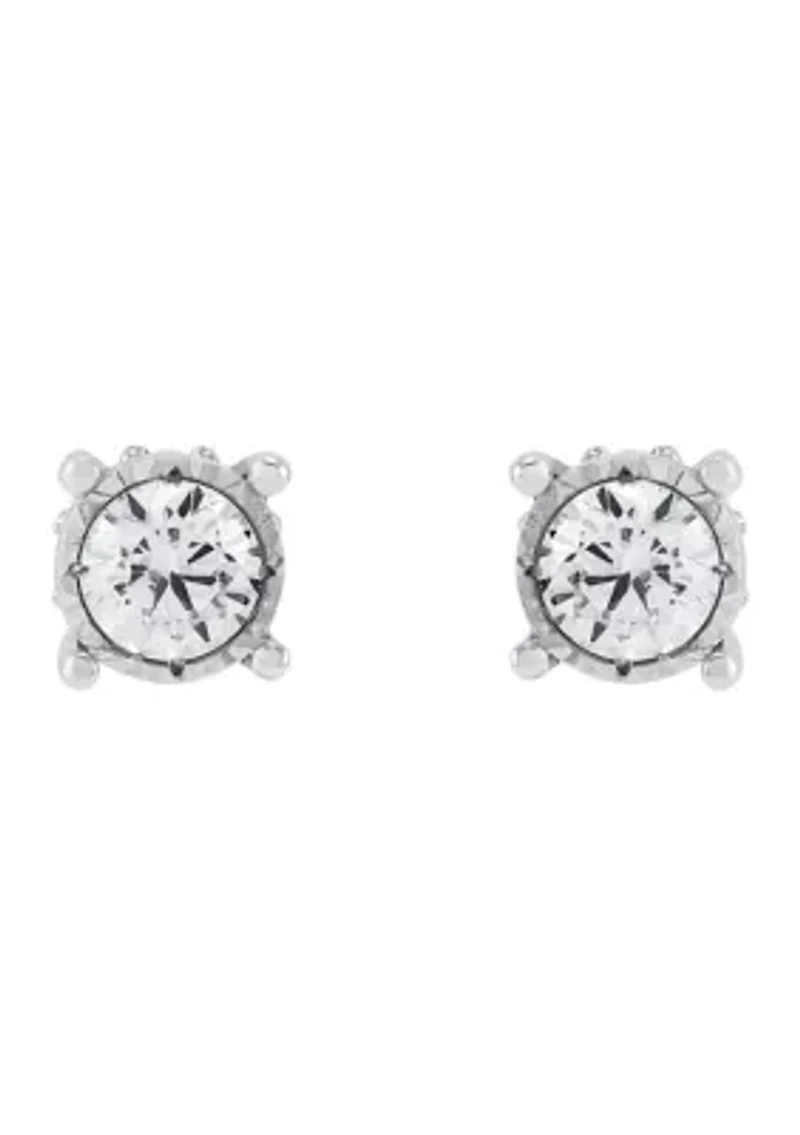 1/2 ct. t.w. Lab Grown Diamond Earrings in Sterling Silver