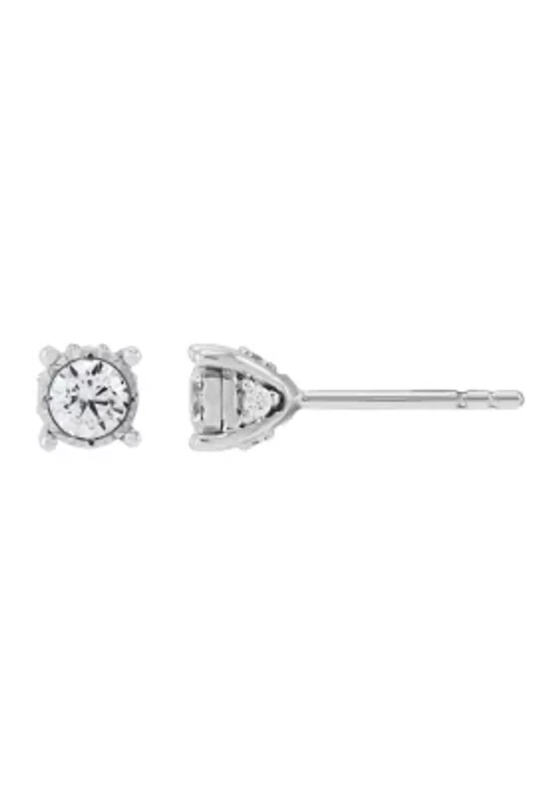 1/2 ct. t.w. Lab Grown Diamond Earrings in Sterling Silver