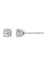 1/2 ct. t.w. Lab Grown Diamond Earrings in Sterling Silver