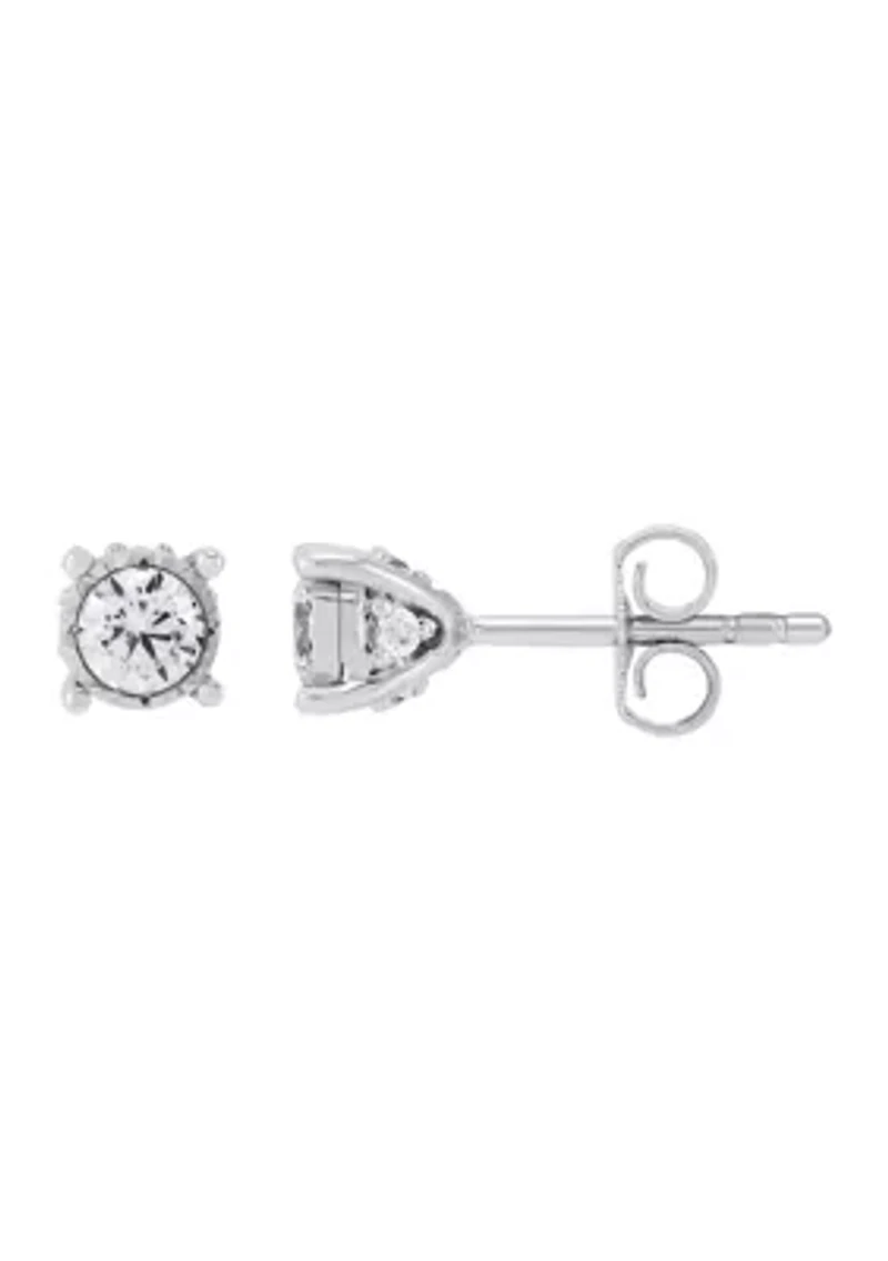 1/2 ct. t.w. Lab Grown Diamond Earrings in Sterling Silver