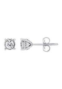 1/2 ct. t.w. Lab Grown Diamond Earrings in Sterling Silver