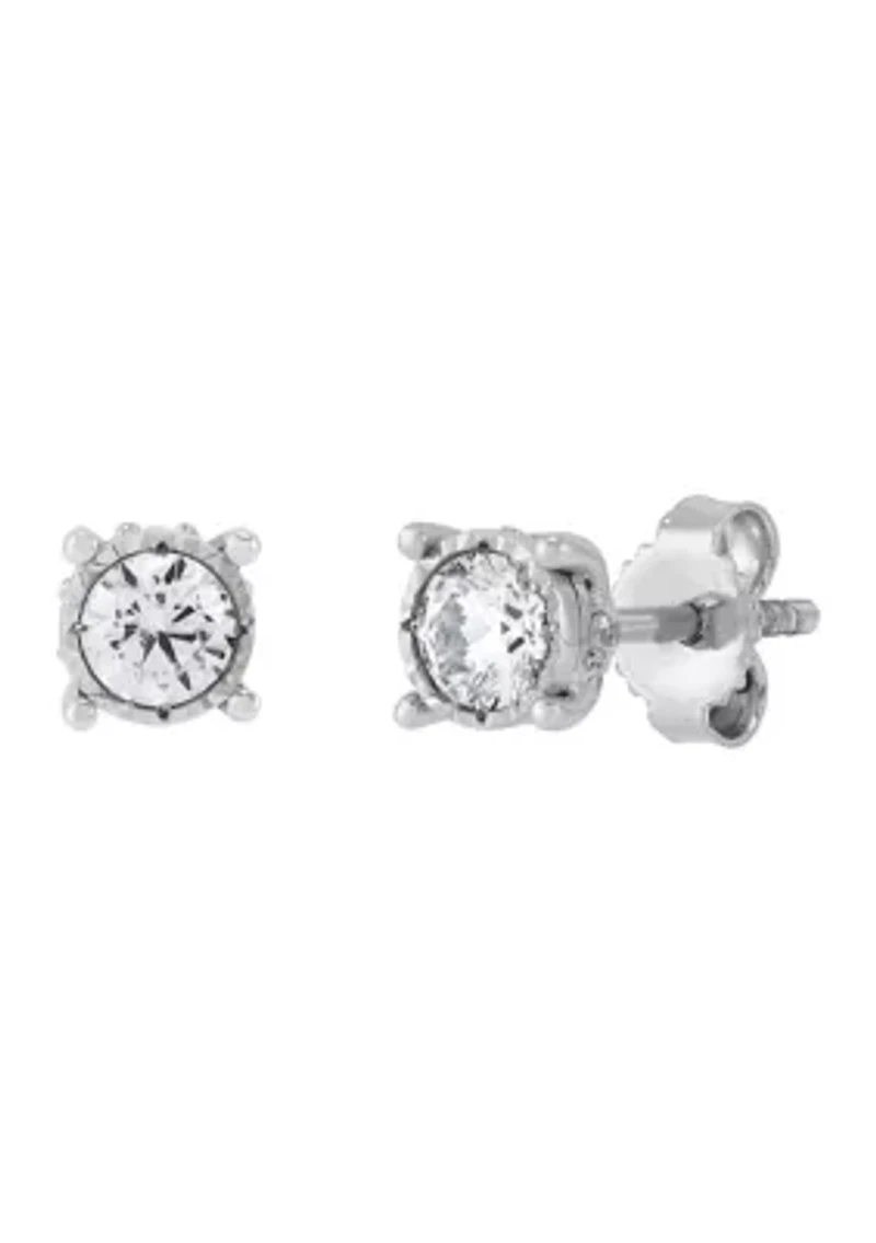 1/2 ct. t.w. Lab Grown Diamond Earrings in Sterling Silver