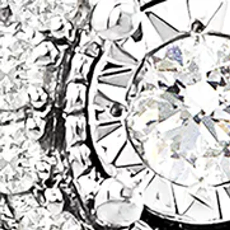 1/2 ct. t.w. Diamond Hoop Earrings in Sterling Silver