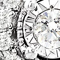 1/2 ct. t.w. Diamond Hoop Earrings in Sterling Silver