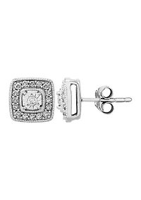 1/4 ct. t.w. Diamond Stud Earrings in Sterling Silver 