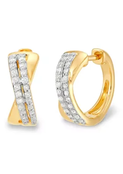 1/5 ct. t.w. Diamond Earrings in 10K Yellow Gold