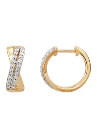 1/5 ct. t.w. Diamond Earrings in 10K Yellow Gold
