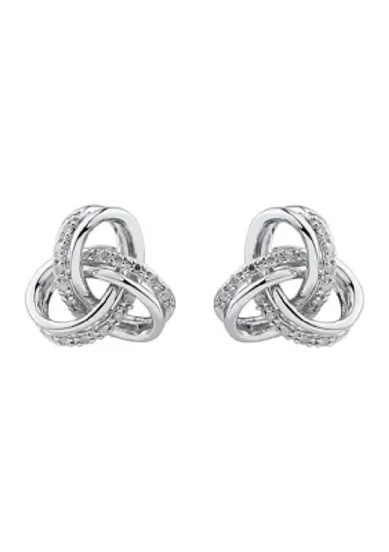 1/10 ct. t.w. Diamond Earrings in Sterling Silver