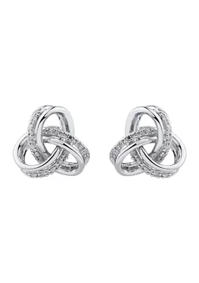 1/10 ct. t.w. Diamond Earrings in Sterling Silver 