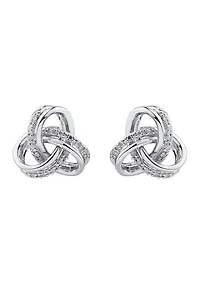 1/10 ct. t.w. Diamond Earrings in Sterling Silver 
