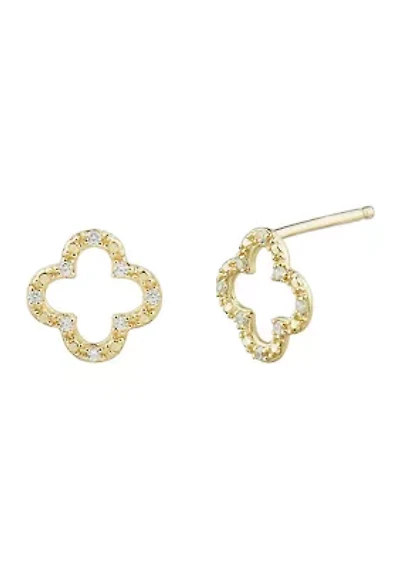 1/10 ct. t.w. Diamond Earring in 10K Yellow Gold