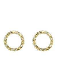 1/10 ct. t.w. Diamond Earrings in 10K Yellow Gold
