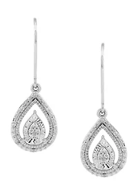 1/10 ct. t.w. Diamond Earrings in Sterling Silver