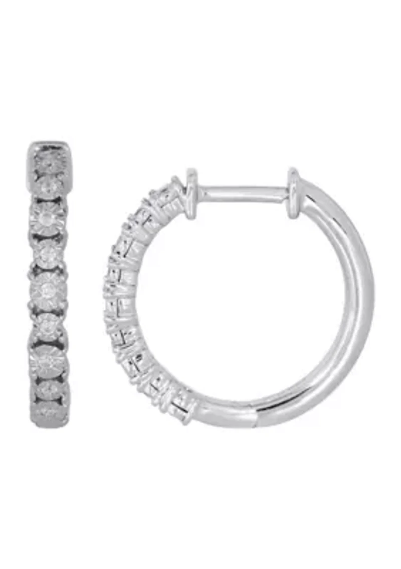 1/10 ct. t.w. Diamond Earrings in Sterling Silver