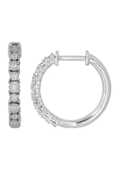  1/10 ct. t.w. Diamond Earrings in Sterling Silver
