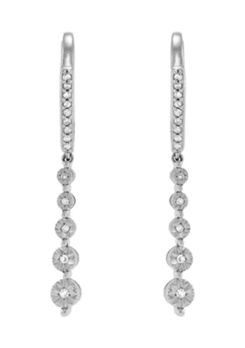 1/10 ct. t.w. Diamond Earrings in Sterling Silver