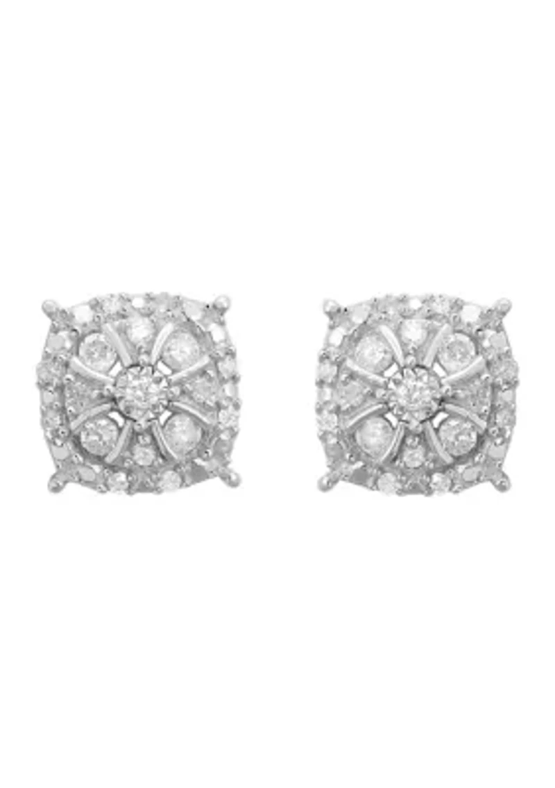 1/4 ct. t.w. Diamond Earrings in Sterling Silver