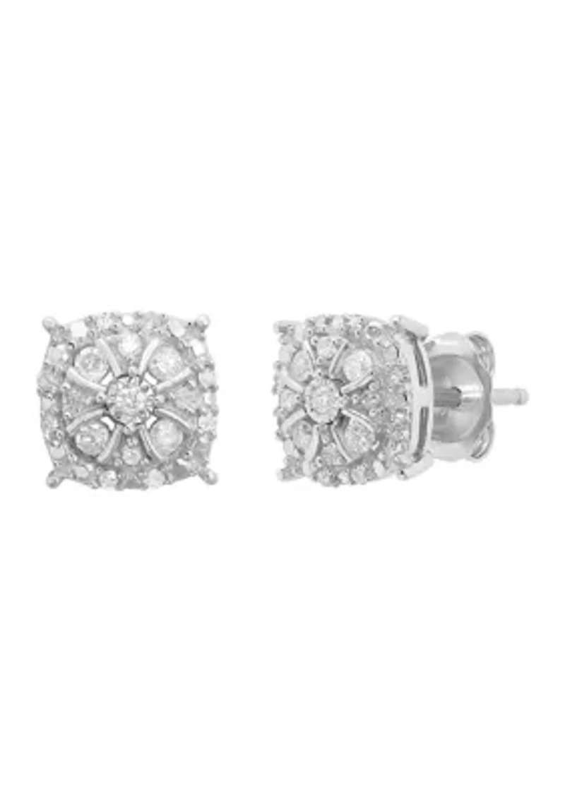 1/4 ct. t.w. Diamond Earrings in Sterling Silver