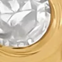 Diamond Accent Earrings in 14K Yellow Gold