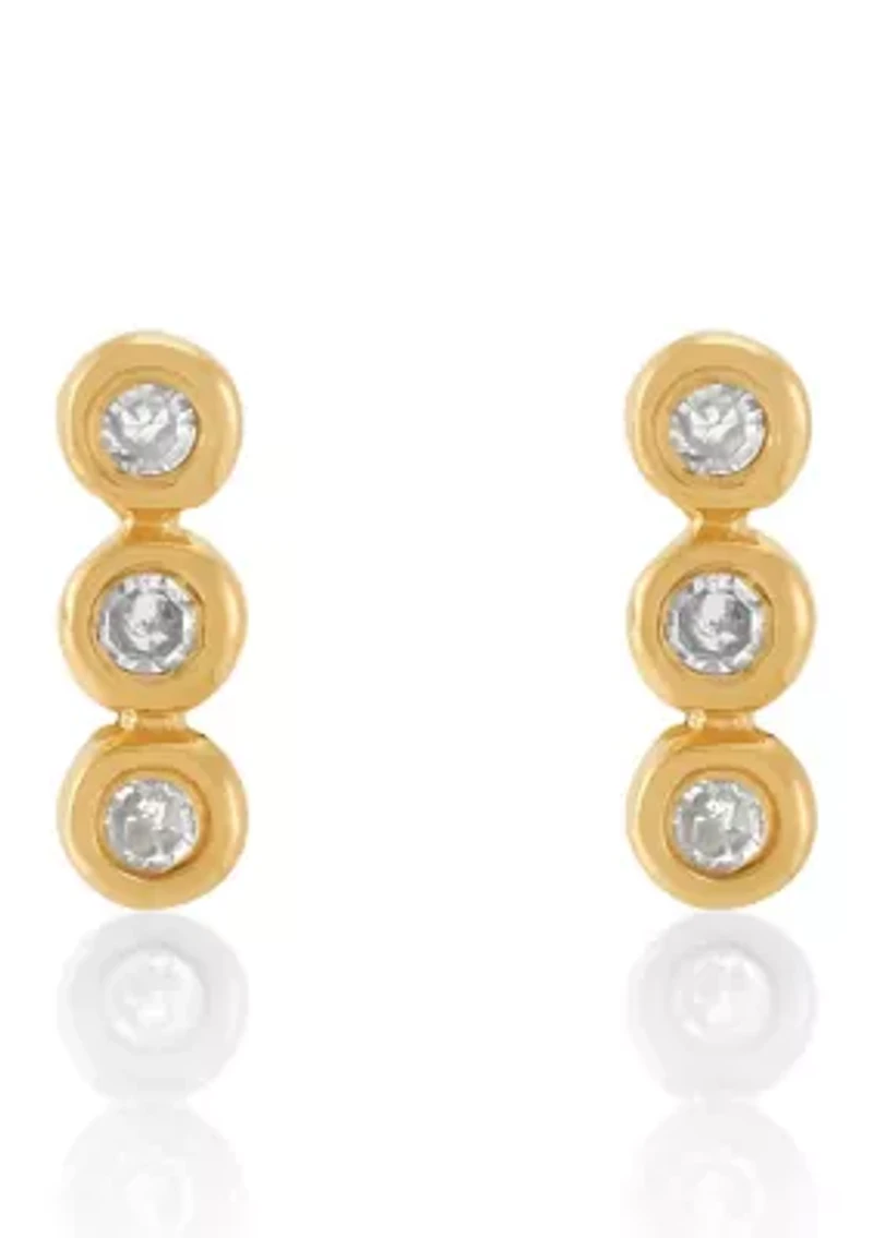 Diamond Accent Earrings in 14K Yellow Gold