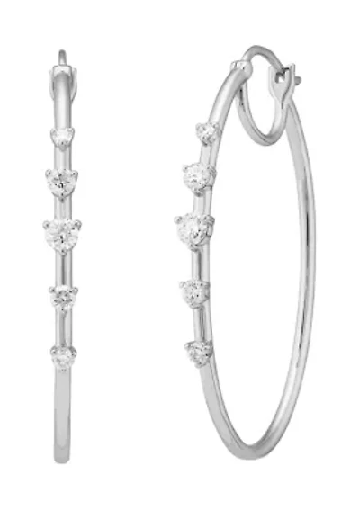 5/8 ct. t.w. Lab Grown Diamond Earrings in Sterling Silver
