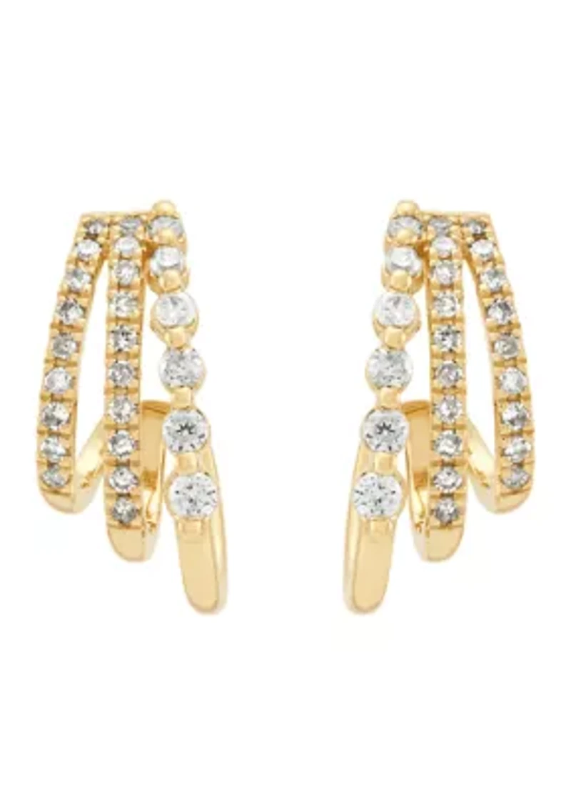 1/4 ct. t.w. Diamond Earrings in 14K Yellow Gold