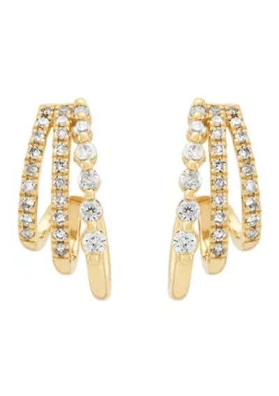 1/4 ct. t.w. Diamond Earrings in 14K Yellow Gold
