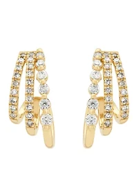 1/4 ct. t.w. Diamond Earrings in 14K Yellow Gold