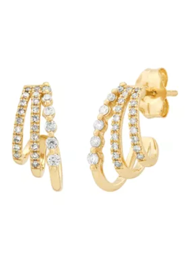 1/4 ct. t.w. Diamond Earrings in 14K Yellow Gold