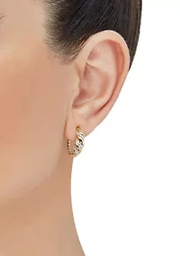 1/5 ct. t.w. Diamond Huggie Earrings - Gold Over Sterling Silver