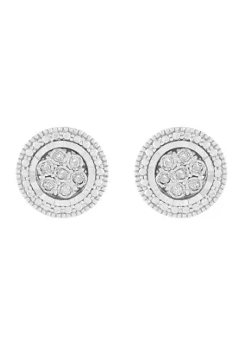 1/10 ct. t.w. Diamond Stud Earrings in Sterling Silver
