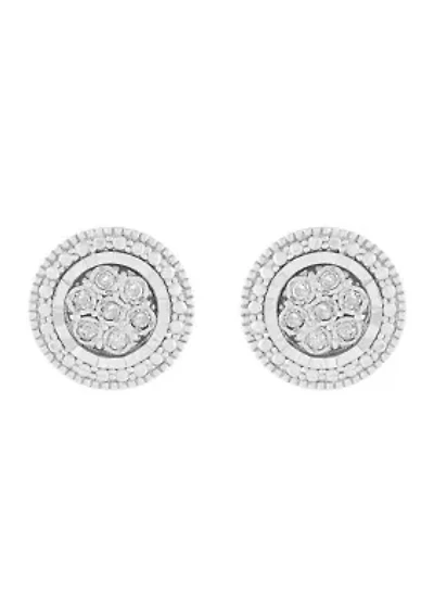 1/10 ct. t.w. Diamond Stud Earrings in Sterling Silver