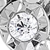 1/5 ct. t.w. Lab Created Diamond Hoop Earrings in Sterling Silver