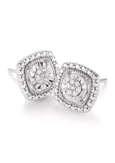 1/10 ct. t.w. Diamond Earrings in Sterling Silver