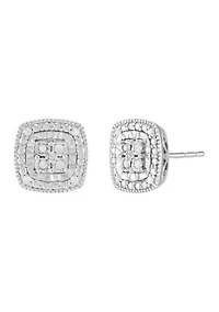  1/10 ct. t.w. Diamond Earrings in Sterling Silver