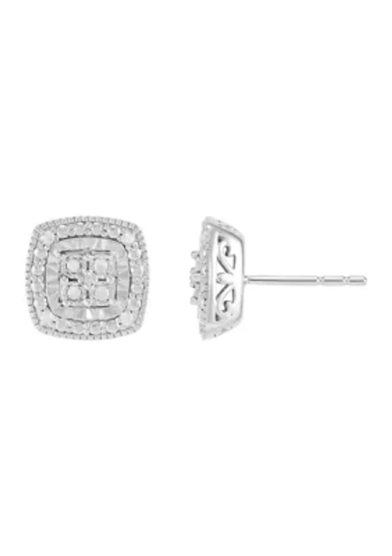 1/10 ct. t.w. Diamond Earrings in Sterling Silver