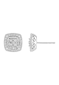  1/10 ct. t.w. Diamond Earrings in Sterling Silver