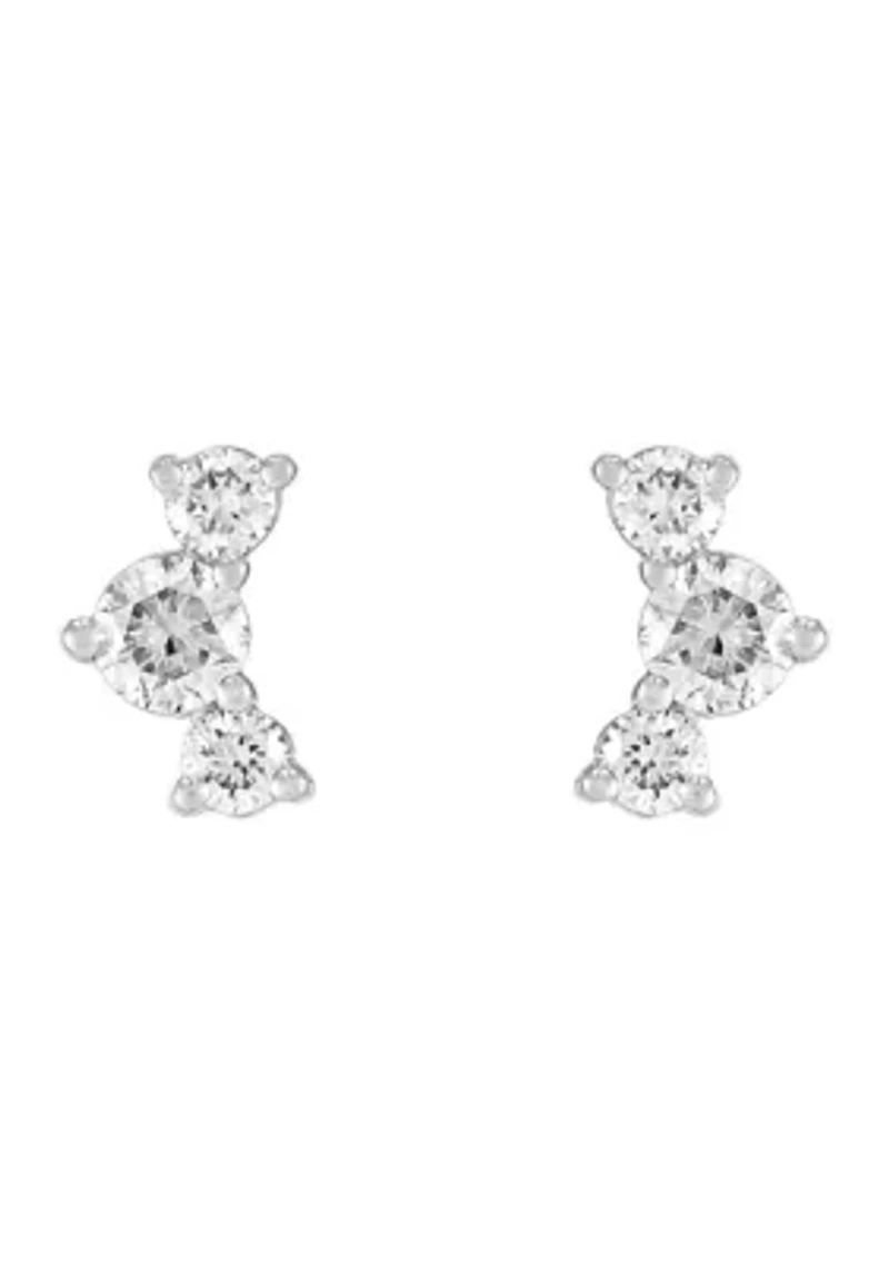 1/3 ct. t.w. Lab Grown Diamond Stud Earrings in 10K White Gold