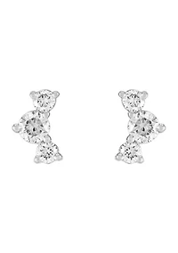 1/3 ct. t.w. Lab Grown Diamond Stud Earrings in 10K White Gold